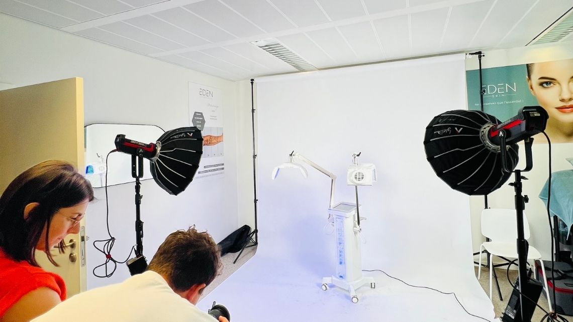 Moments de tournages dans les locaux e-net.